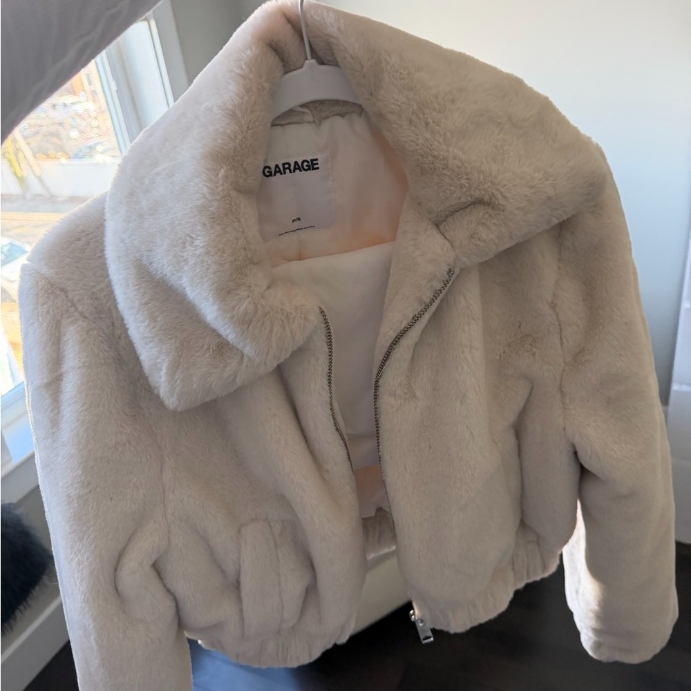 Garage Women's Soft Cream Teddy Jacket
